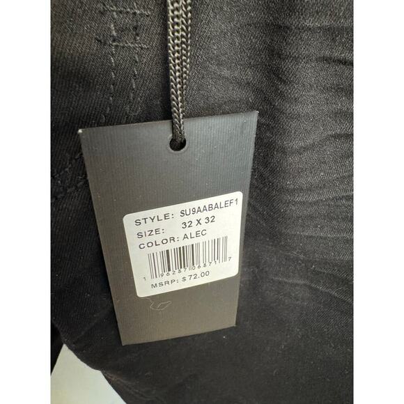 NWT STEVE’S JEANS ALEC Color SLIM FIT STRETCH SU9AABALEF1 32x32 Black - Picture 4 of 8